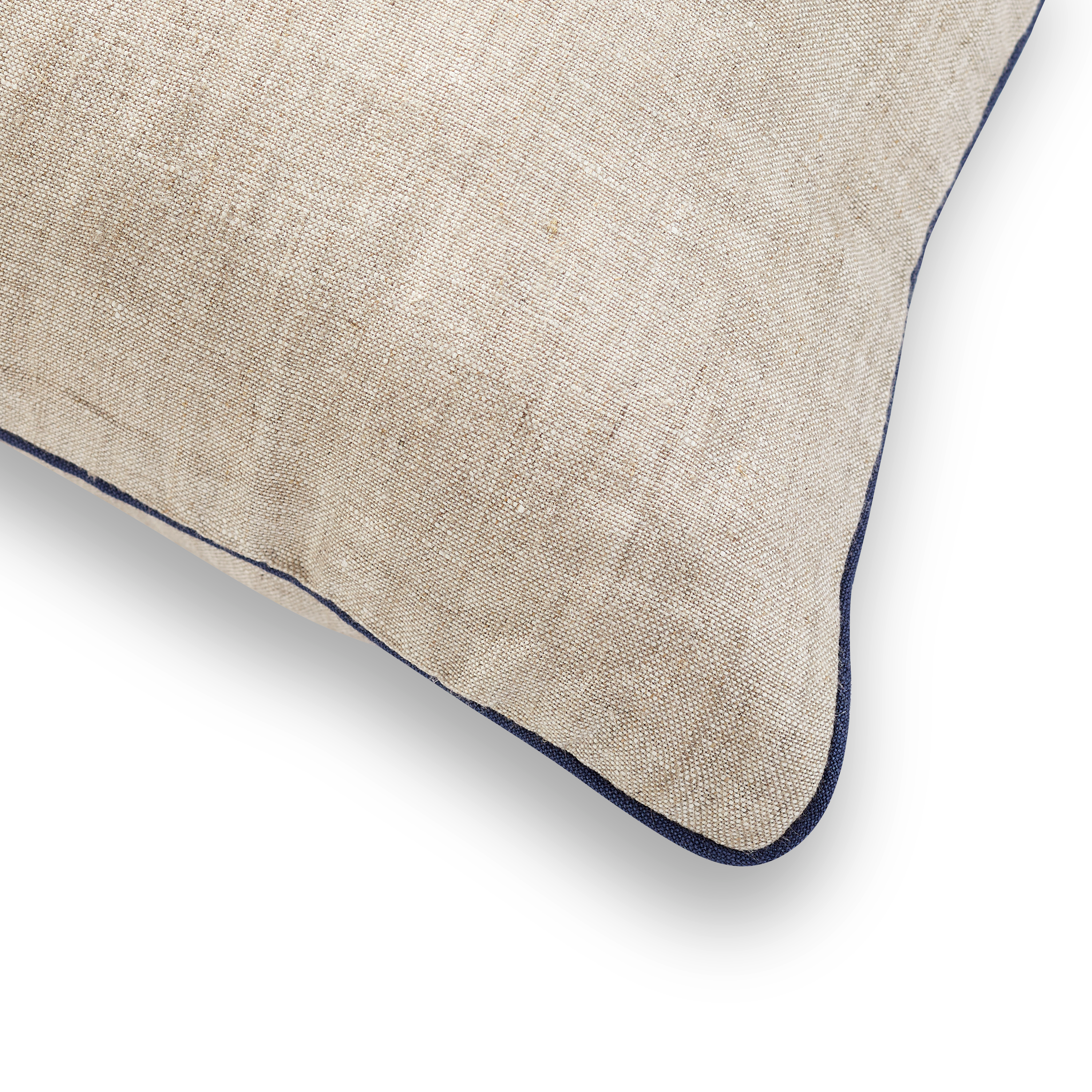 COUSSIN NUAGE - UNI NATUREL & BLEU MARINE 